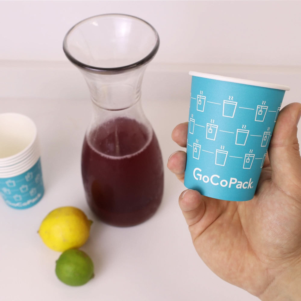 
                      
                        GoCoPack Disposable Paper Cups - Strong Single Wall Coffee Cups for Hot & Cold Drinks - Available in 8oz (227ml) & 12oz (340ml) - Come in Packs of 50 or Boxes of 1000 - GoCoPack
                      
                    