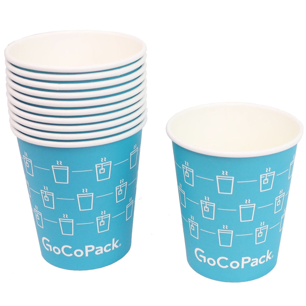 
                      
                        GoCoPack Disposable Paper Cups - Strong Single Wall Coffee Cups for Hot & Cold Drinks - Available in 8oz (227ml) & 12oz (340ml) - Come in Packs of 50 or Boxes of 1000 - GoCoPack
                      
                    