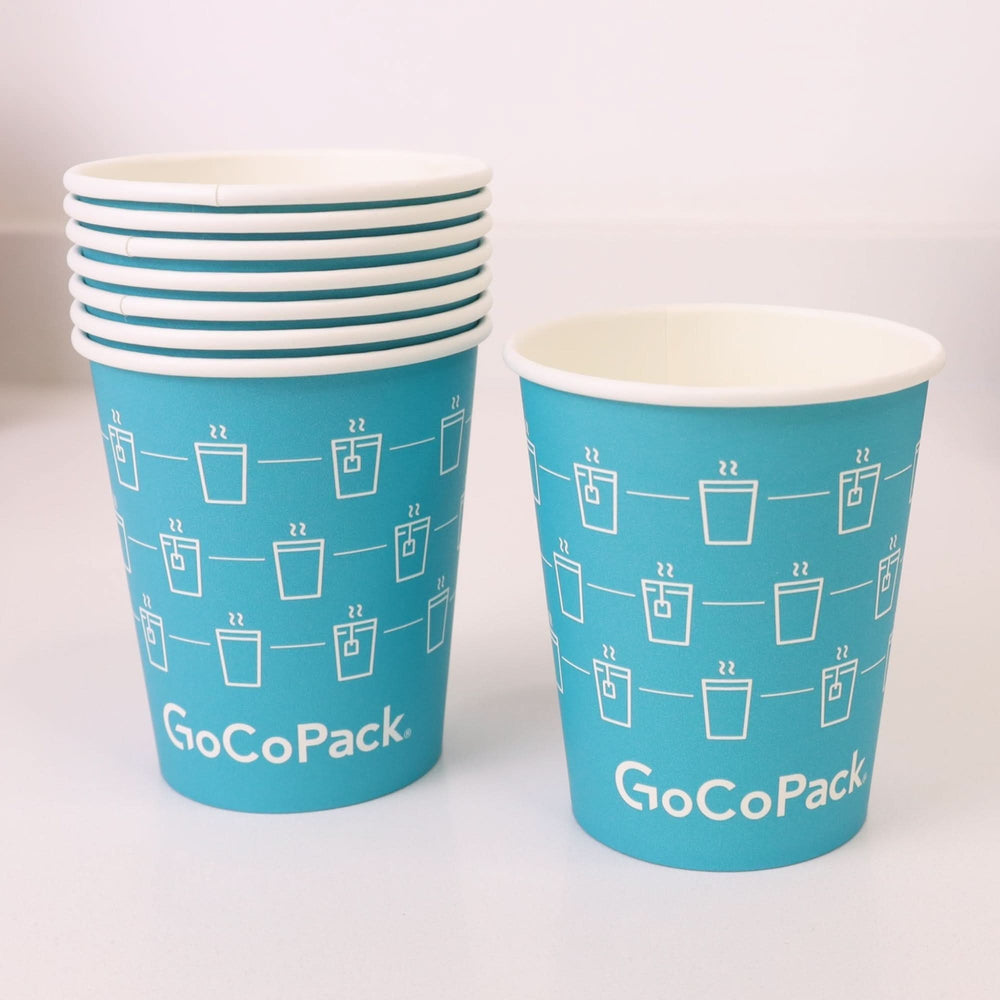 
                      
                        GoCoPack Disposable Paper Cups - Strong Single Wall Coffee Cups for Hot & Cold Drinks - Available in 8oz (227ml) & 12oz (340ml) - Come in Packs of 50 or Boxes of 1000 - GoCoPack
                      
                    