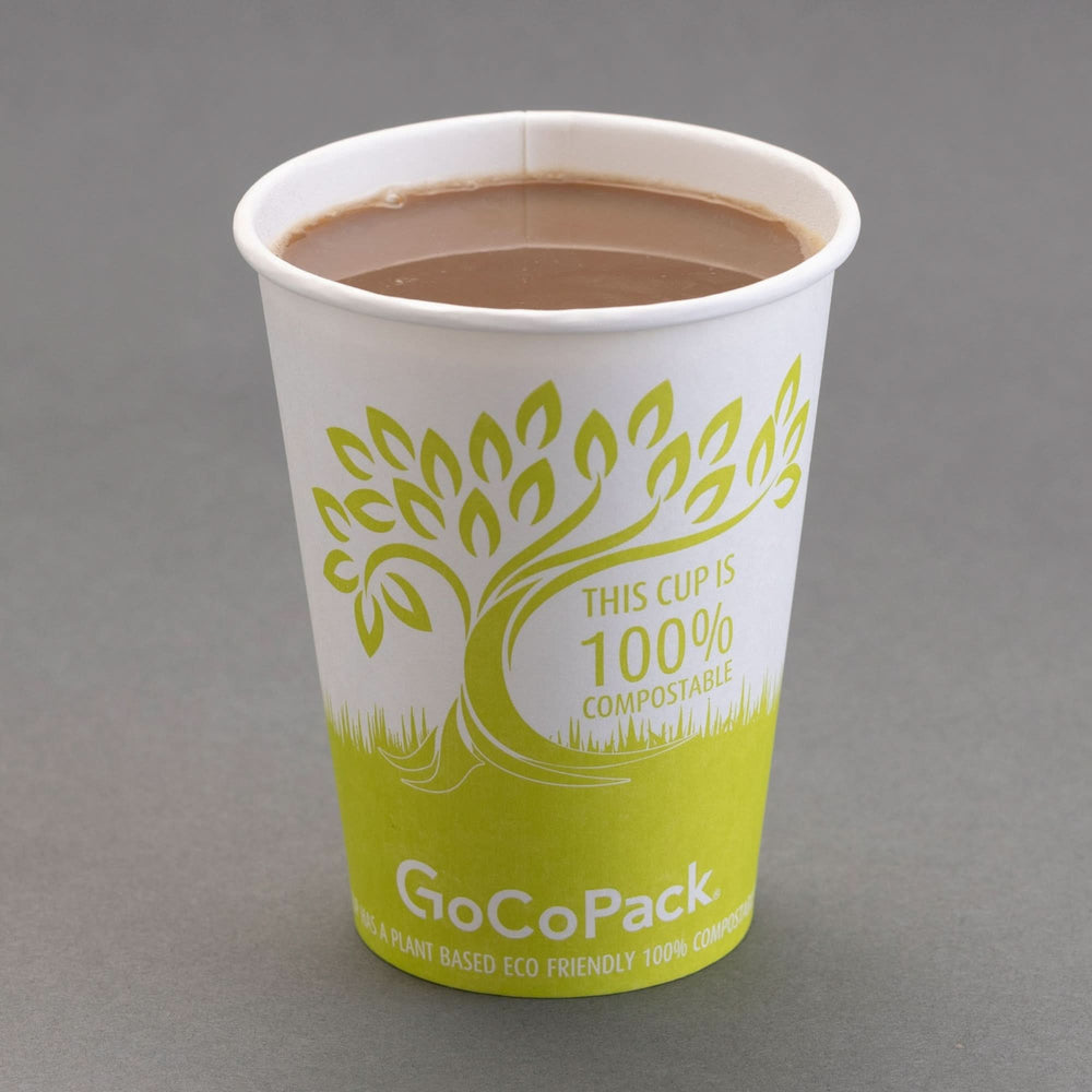 
                      
                        GoCoPack Single Wall 100% Compostable Paper Cups - Available In 8oz (227ml) Or 12oz (340ml) - GoCoPack
                      
                    