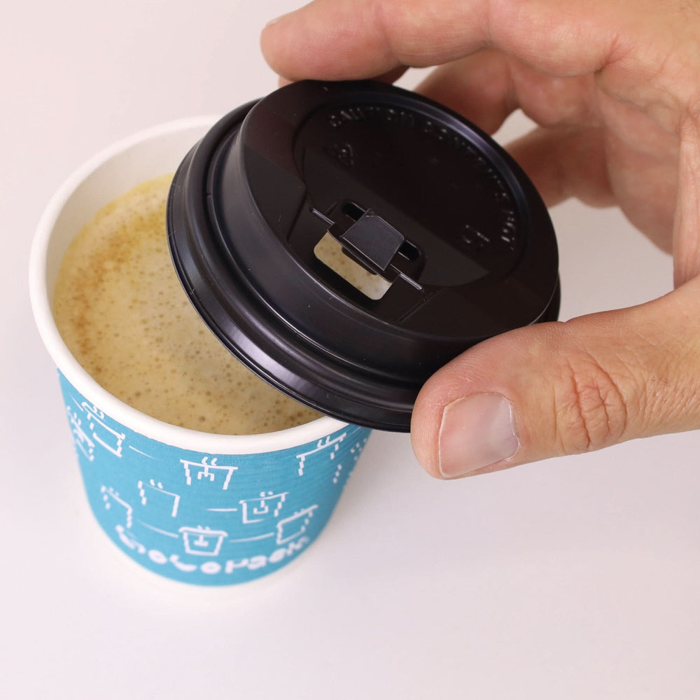 
                      
                        GoCoPack Spiral Wall Paper Cups with Lids & Stirrers - Available in 8oz (227ml) or 12oz (340ml) - Triple - Wall for Heat Protection - Ideal for Hot Drinks - Come in Sets of 30 or Box of 300 (10 Sets) - GoCoPack
                      
                    