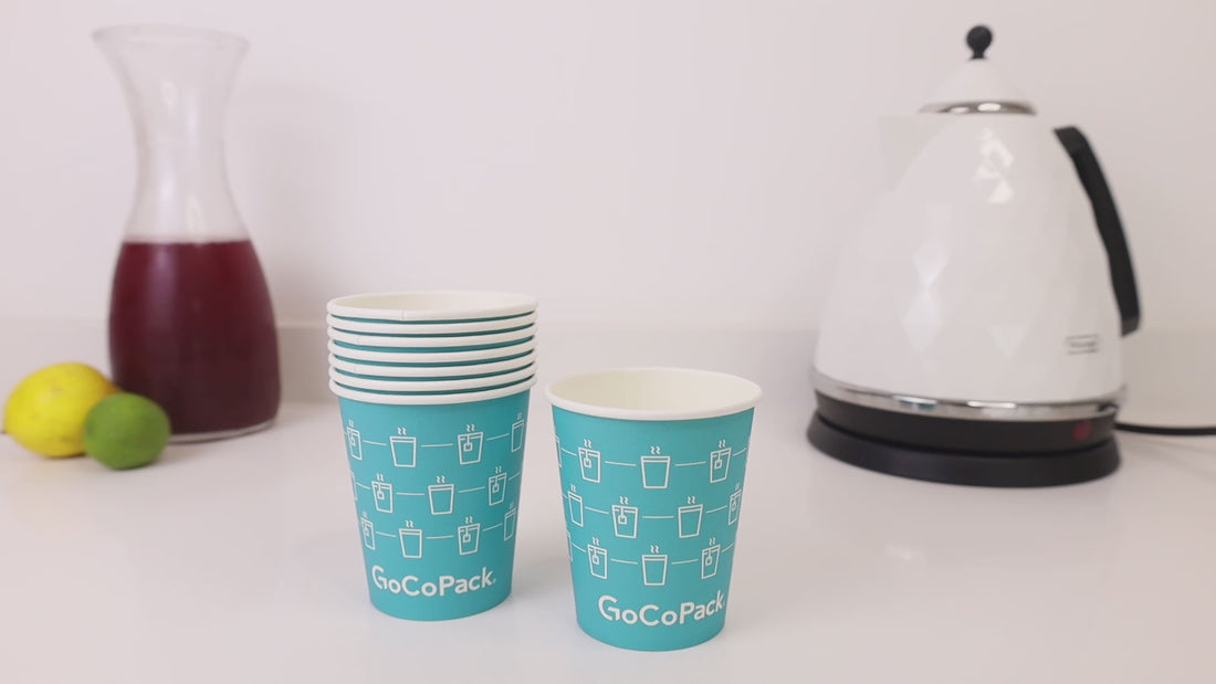 gocopack plain paper cups