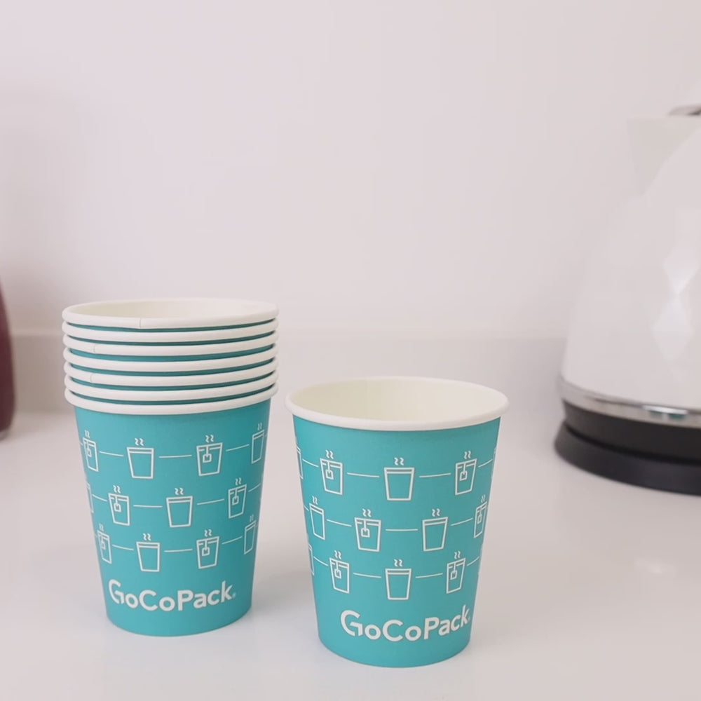 
                      
                        Load and play video in Gallery viewer, GoCoPack Single Wall Paper Cups
                      
                    