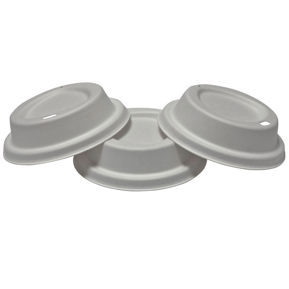 
                      
                        White Bagasse Sip Lids For Paper Cups - Eco - Friendly - 100% Compostable and 100% Biodegradable - Available In Small to Fit Standard 8oz Cups Or Large to Fit Standard 12oz - 16oz Cups - GoCoPack
                      
                    